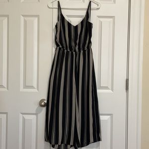 Black and Cream Jumpsuit